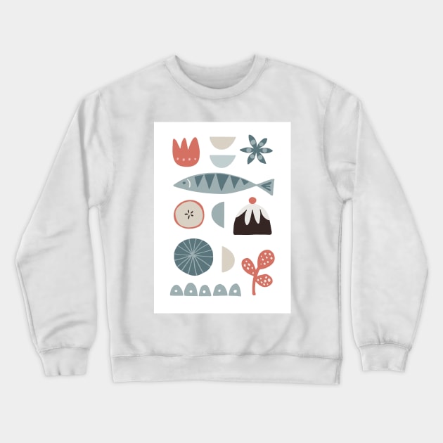 Nordic Christmas Crewneck Sweatshirt by Minxylynx4